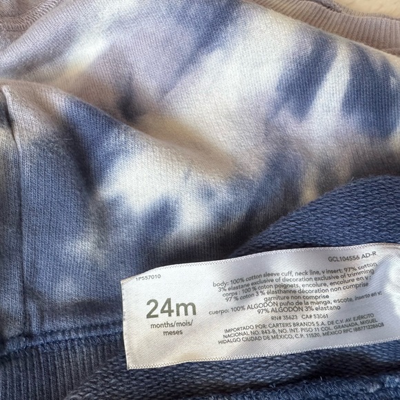 OshKosh B’gosh The Genuine Article Tie Dye Sweatshirt 24 months - Picture 4 of 5